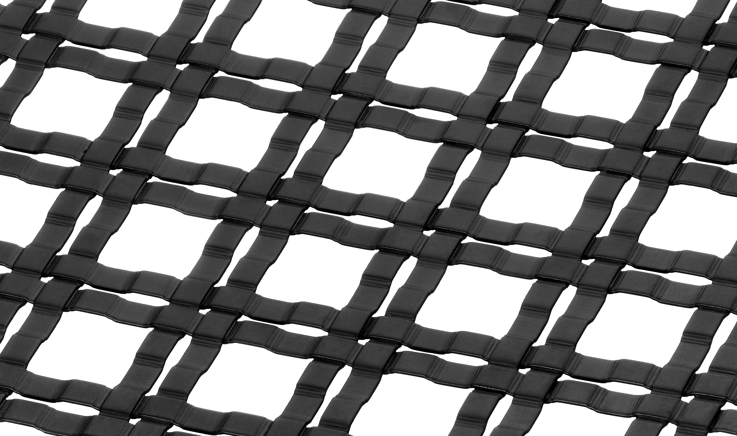 M22-38 Woven Wire Mesh in Powder Coat Black finish