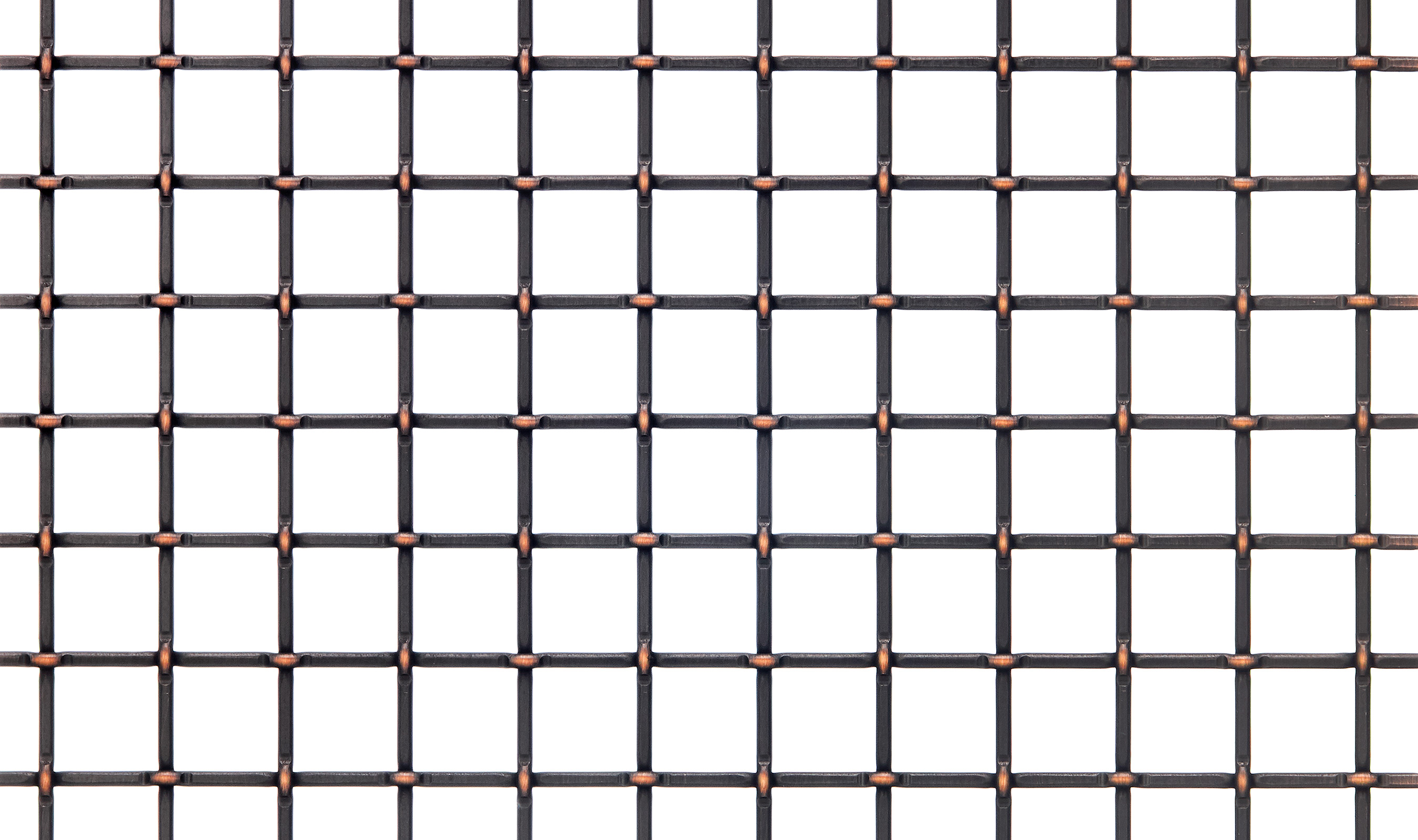 L-80 woven wire mesh in black copper plated finish