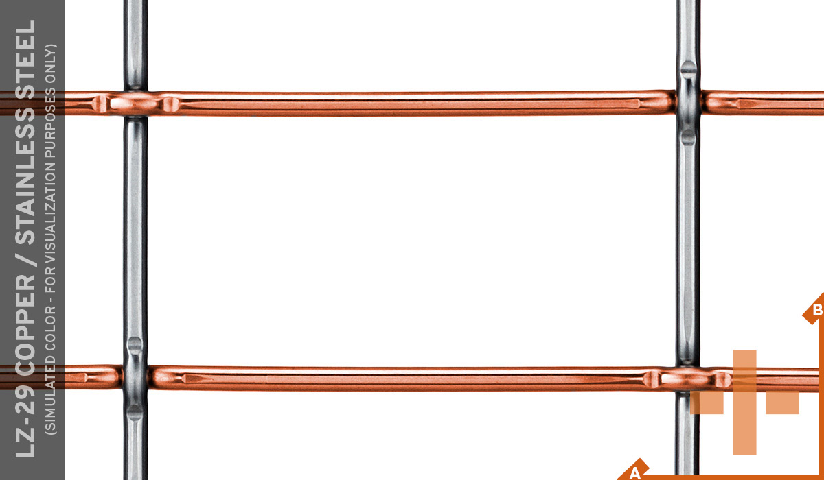 Configured Copper (A) / Stainless Steel (B)