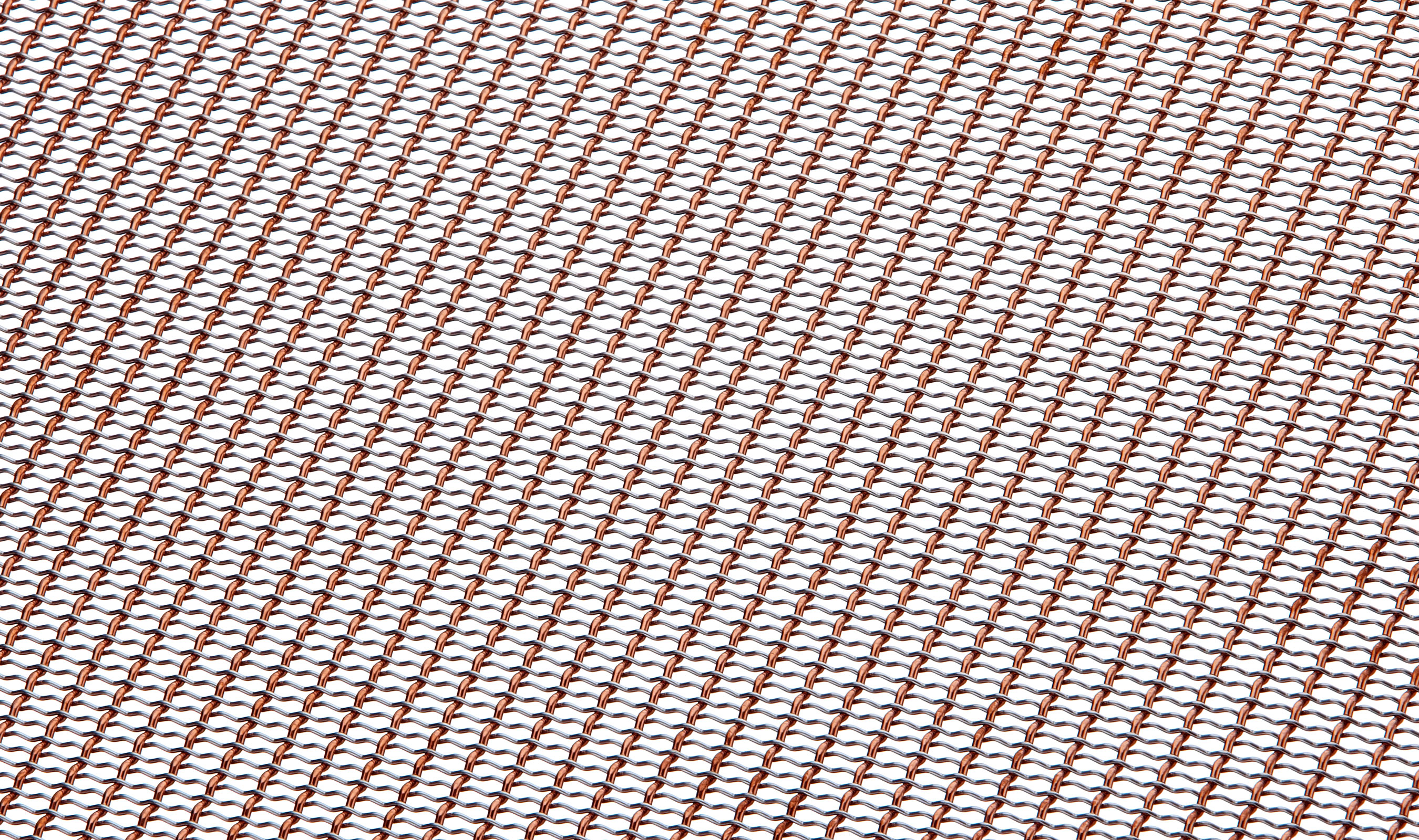 IPZ-25 decorative wire mesh woven in Stainless Steel and Copper IPZ-25 decorative wire mesh woven in Stainless Steel and Copper