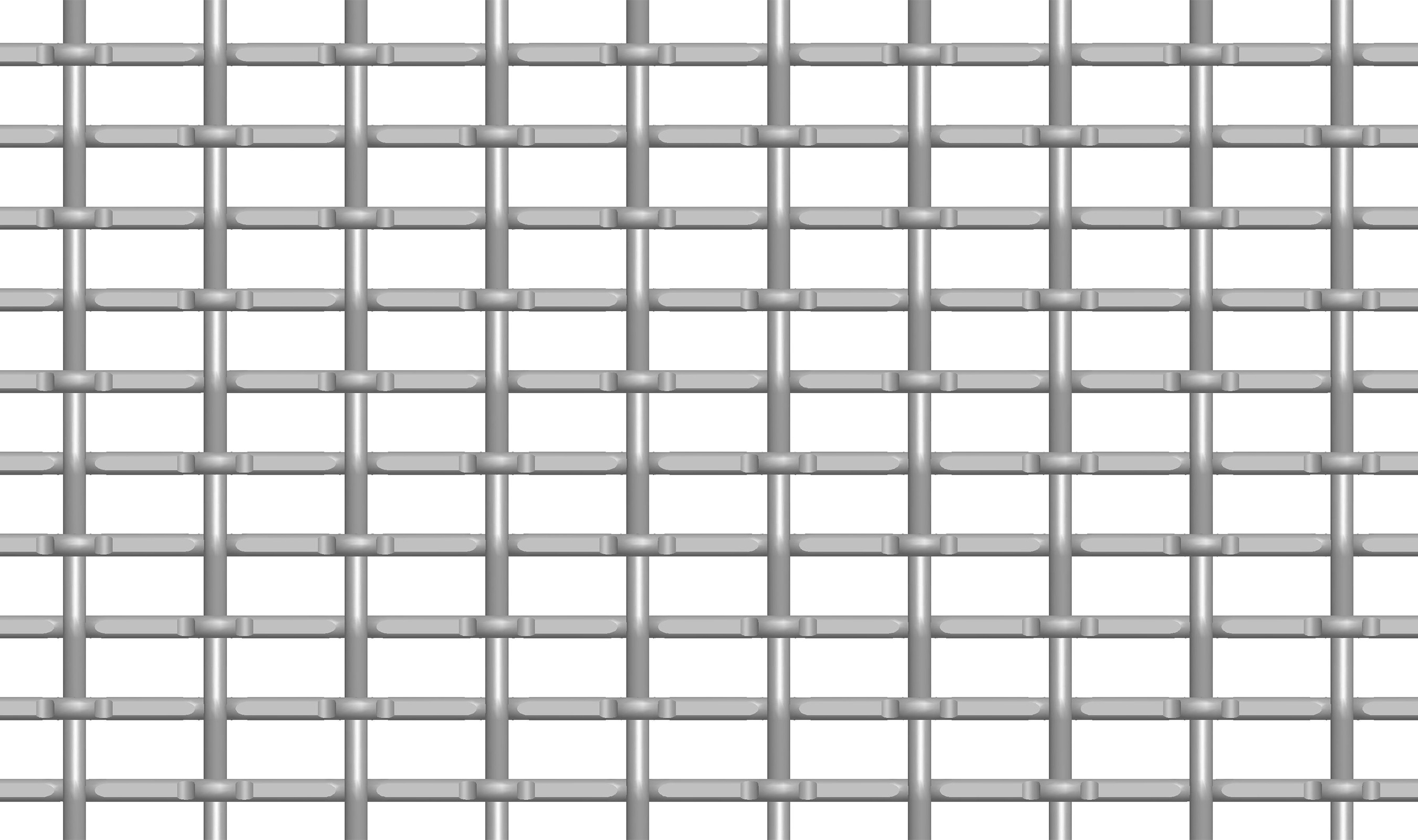 (LPZ-119) 1/2" X 1" OPG .192 Lock Crimp/Plain Woven Wire Mesh