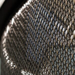 Banker TXZ-3 Architectural Wire Mesh in Plated Antique Brass