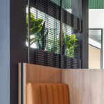 WDZ-539 Welded Wire Mesh Trellis Installed as a Space Divider from the seating.