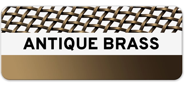 Plated Antique Brass Woven Wire Mesh