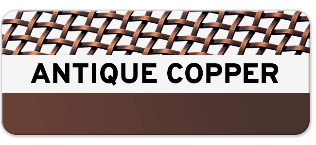 Plated Antique Copper Woven Wire Mesh