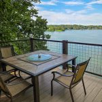 Welded wire mesh railing installed on a residential deck, showcasing Banker Wire’s durable and stylish solution for DIY homeowners.