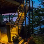 Stylish and sturdy welded wire mesh railing on a residential deck, perfect for homeowners seeking low-maintenance outdoor upgrades.