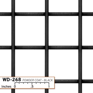 WD-268 Welded Wire Mesh in Powder Coat Black finish