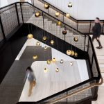 Decorative Wire Mesh for Hand Railings within Corporate Spaces
