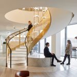 Decorative Wire Mesh for Hand Railings within Corporate Spaces