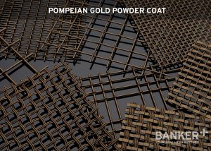 Powder Coat - Pompeian Gold for Woven and Welded Wire Mesh