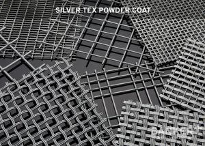 Powder Coat - Silver Tex for Woven and Welded Wire Mesh