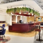 Decorative Wire Mesh for Ceiling and Lighting Fixtures within Corporate Spaces