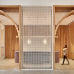 Decorative Wire Mesh for Space Dividers within Corporate Spaces